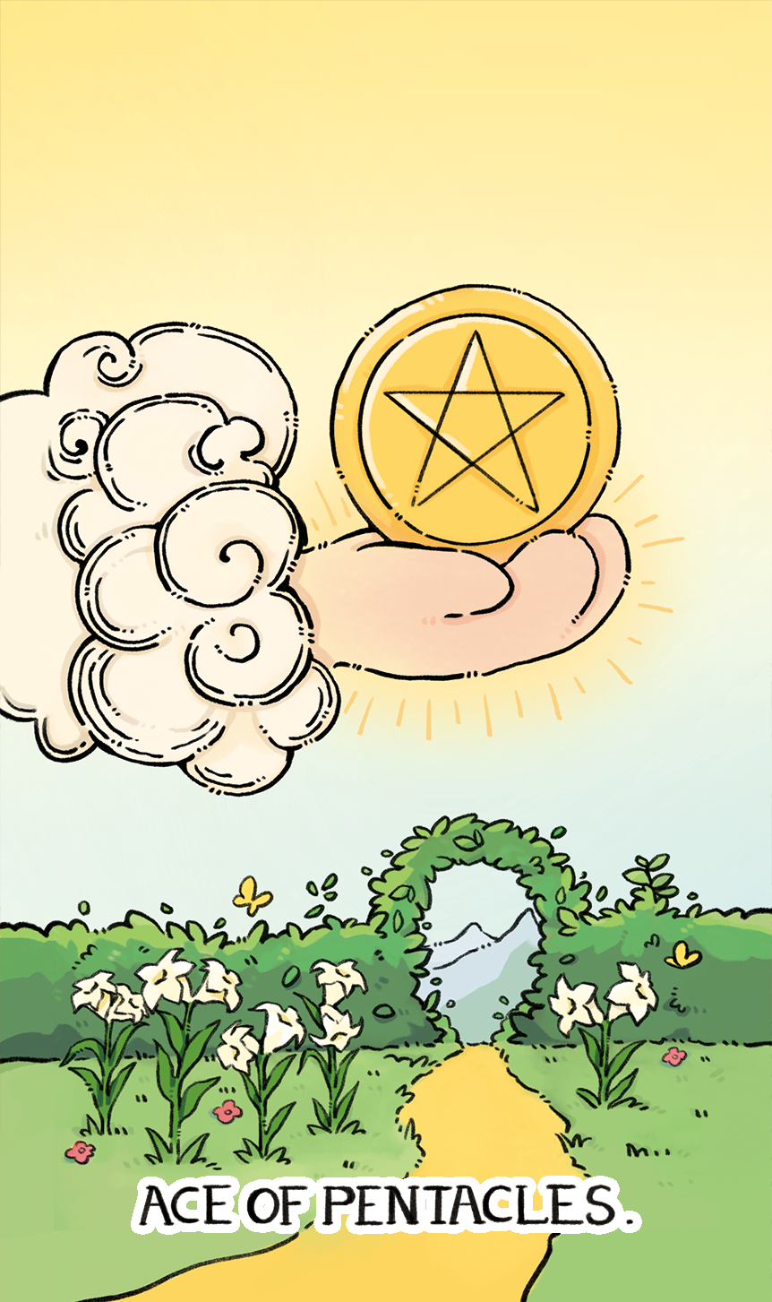 Shushu Tarot – Ace of Pentacles