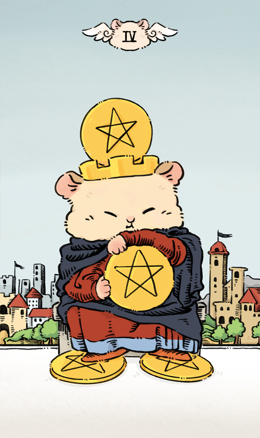 Shushu Tarot – Four of Pentacles