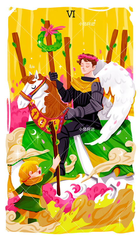 Sleepwalker's Tarot – Six of Wands