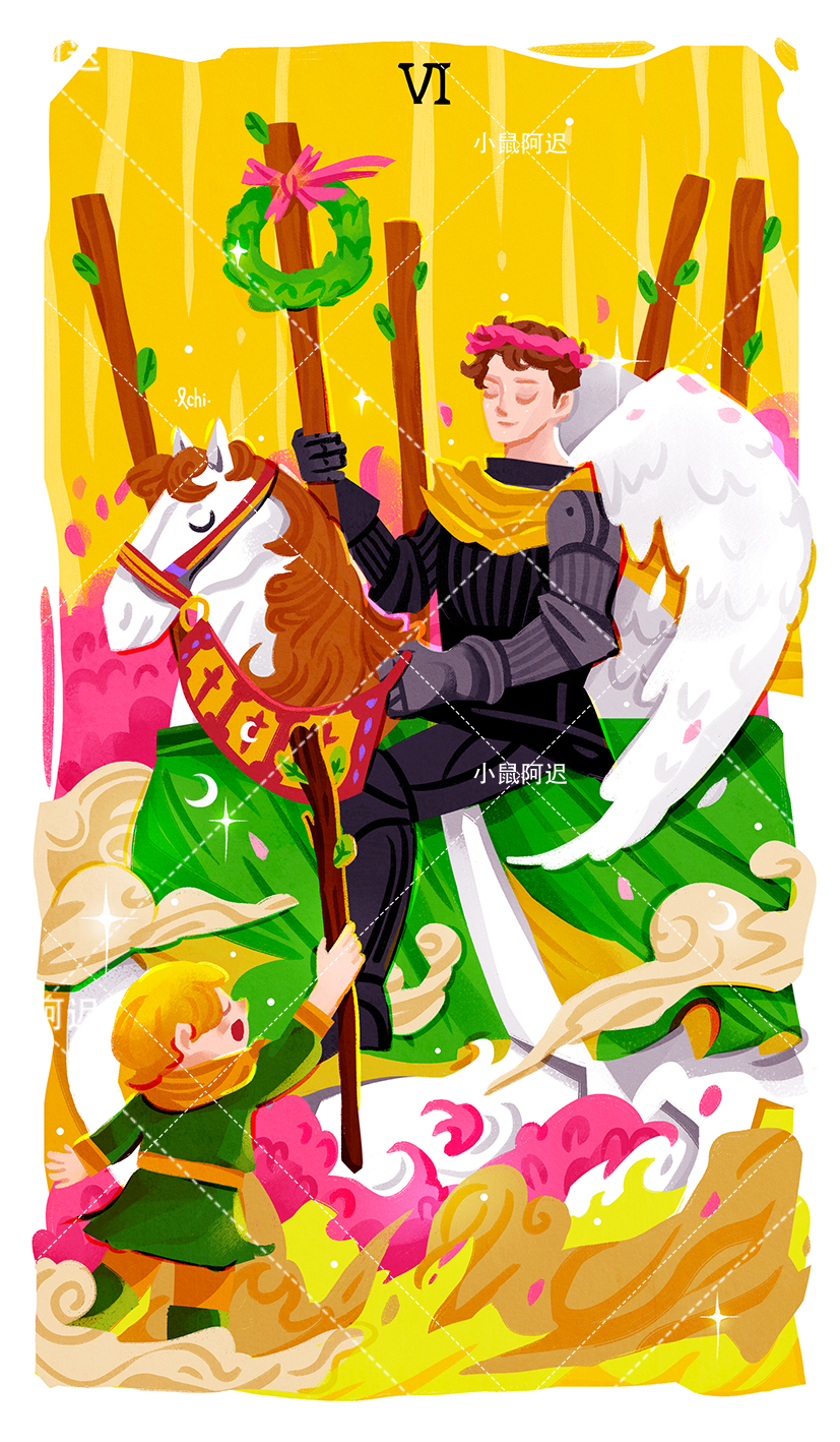 Sleepwalker's Tarot – Six of Wands
