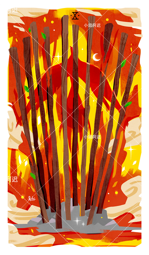 Sleepwalker's Tarot – Ten of Wands