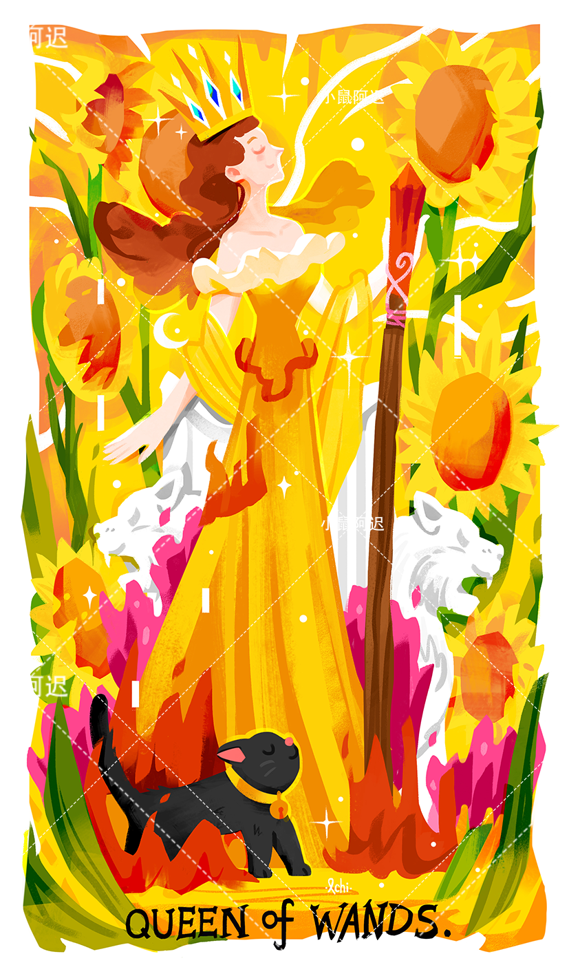 Sleepwalker's Tarot – Queen of Wands