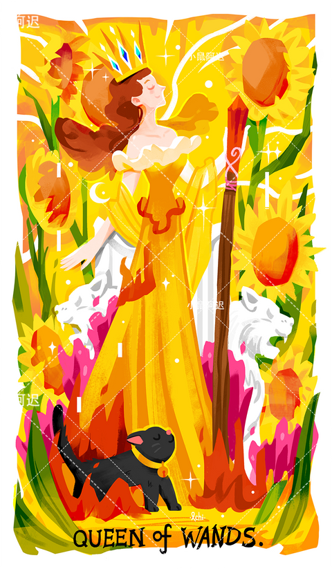Sleepwalker's Tarot – Queen of Wands