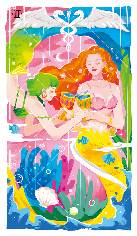 Sleepwalker's Tarot – Two of Cups