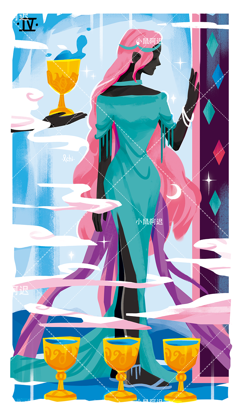 Sleepwalker's Tarot – Four of Cups
