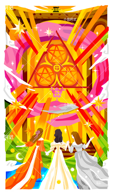 Sleepwalker's Tarot – Three of Pentacles