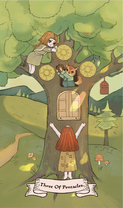 The Soul's Haven Tarot – Three of Pentacles