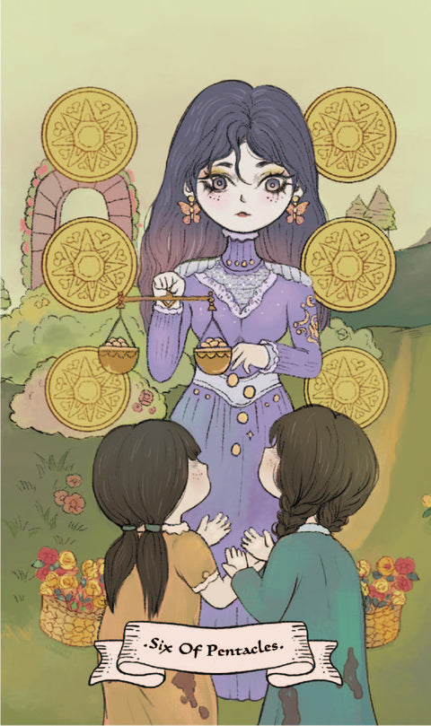 The Soul's Haven Tarot – Six of Pentacles