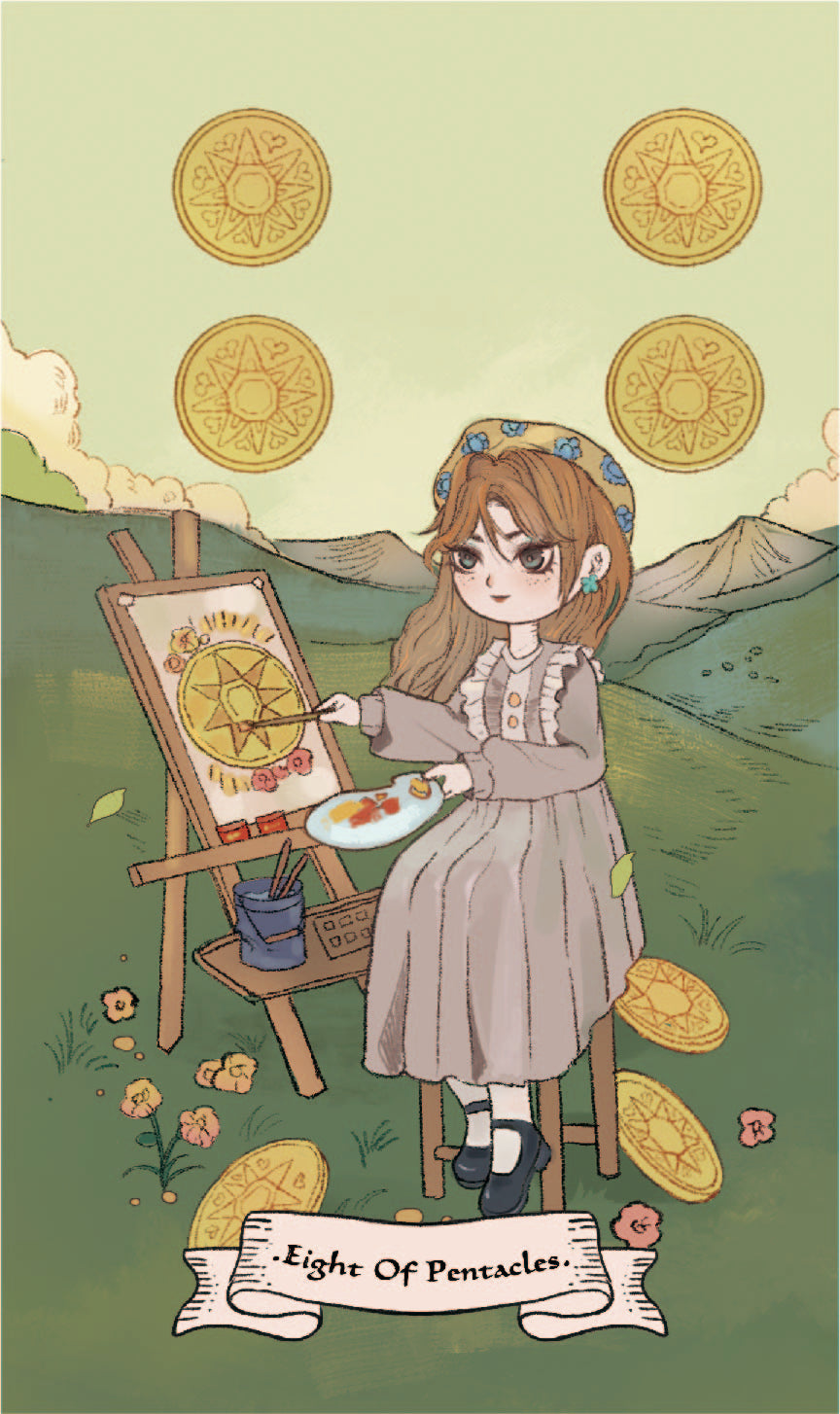 The Soul's Haven Tarot – Eight of Pentacles