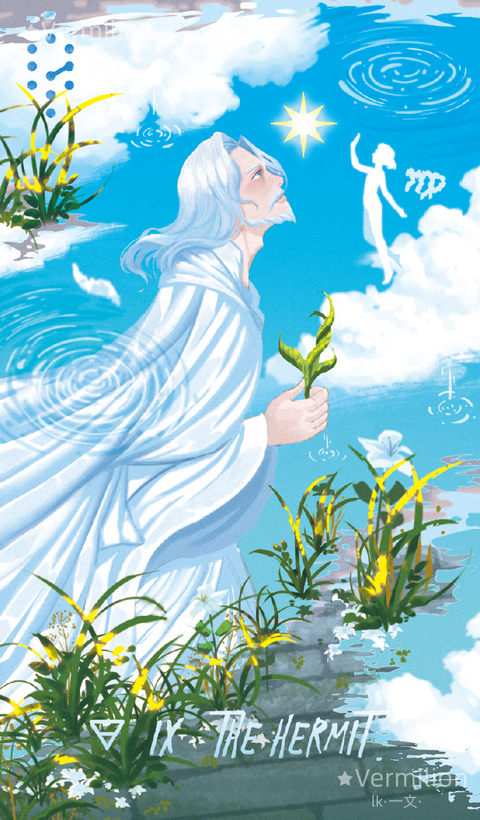 Starlit Gleanings Tarot – The Hermit