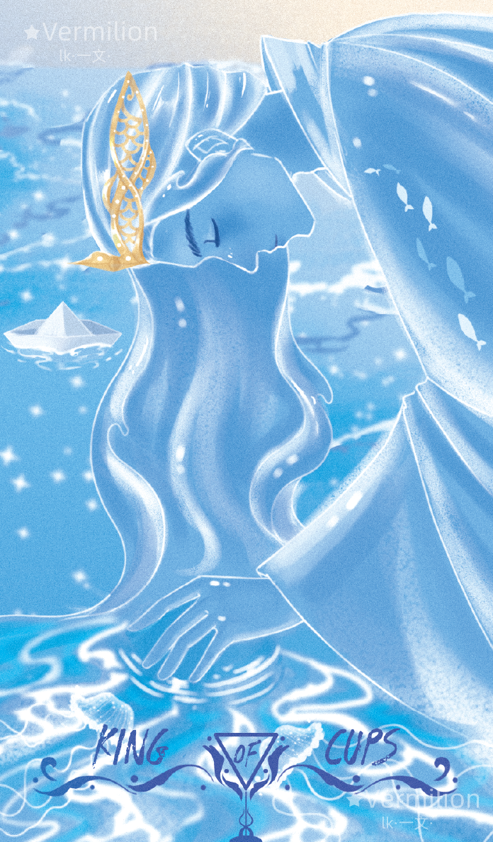 Starlit Gleanings Tarot – King of Cups