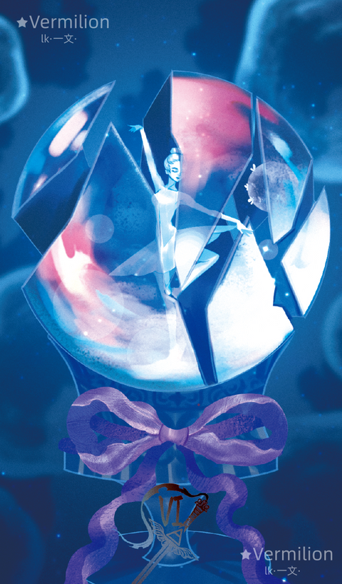 Starlit Gleanings Tarot – Six of Swords
