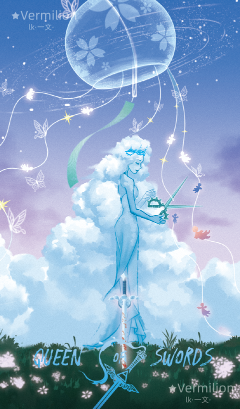 Starlit Gleanings Tarot – Queen of Swords