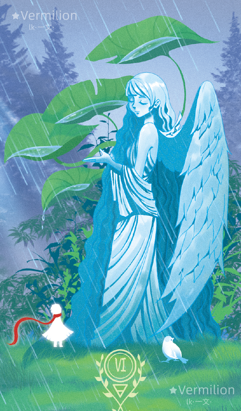 Starlit Gleanings Tarot – Six of Pentacles
