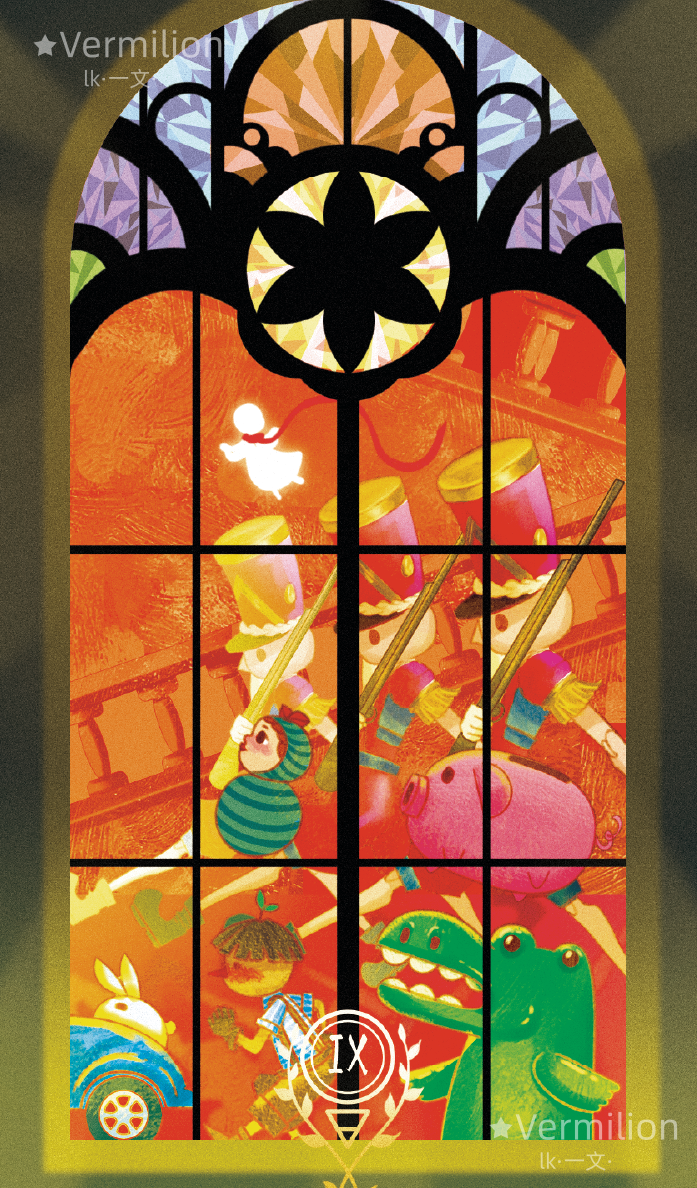Starlit Gleanings Tarot – Nine of Pentacles