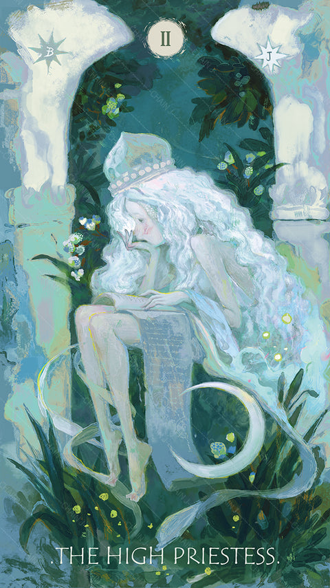 The Whisper of Stars and Garden Tarot – The High Priestess