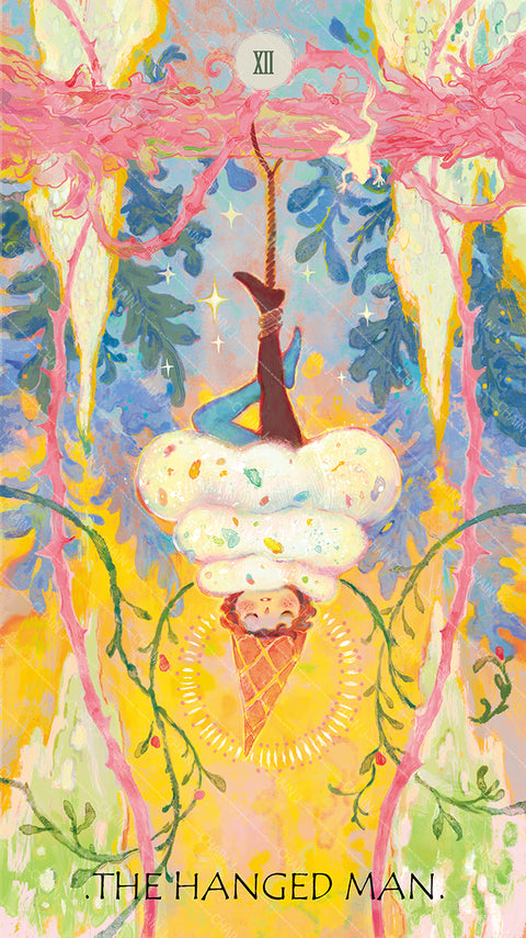 The Whisper of Stars and Garden Tarot – The Hanged Man