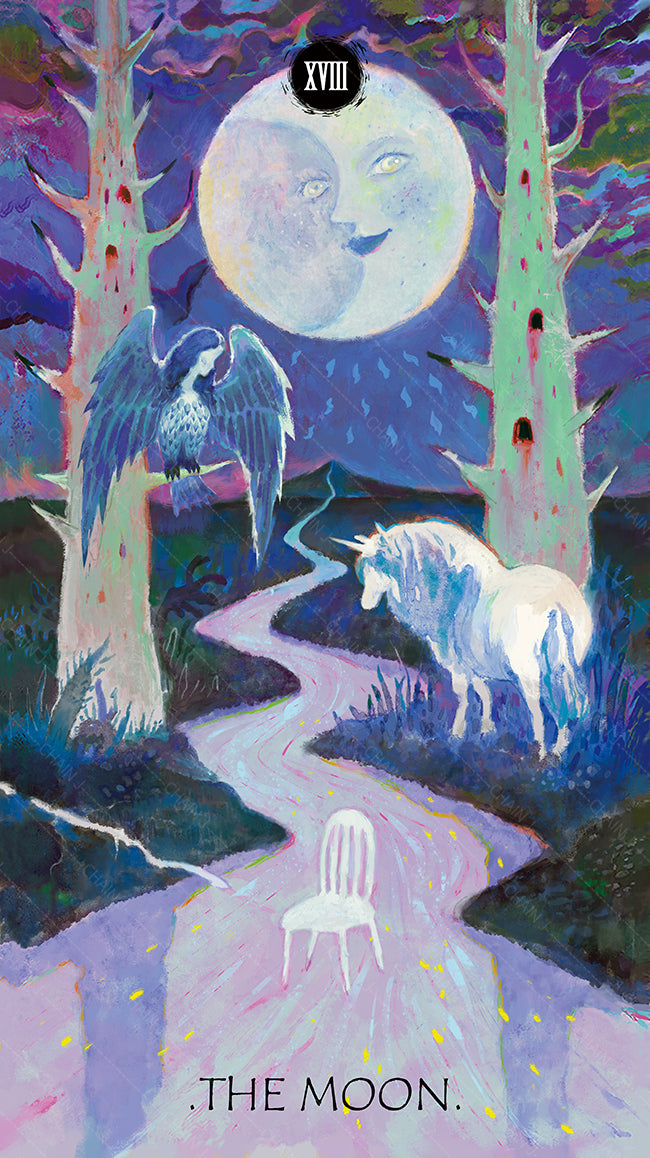 The Whisper of Stars and Garden Tarot – The Moon