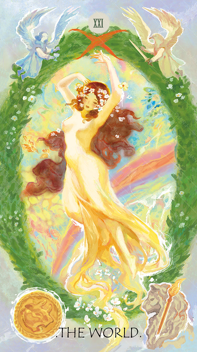 The Whisper of Stars and Garden Tarot – The World