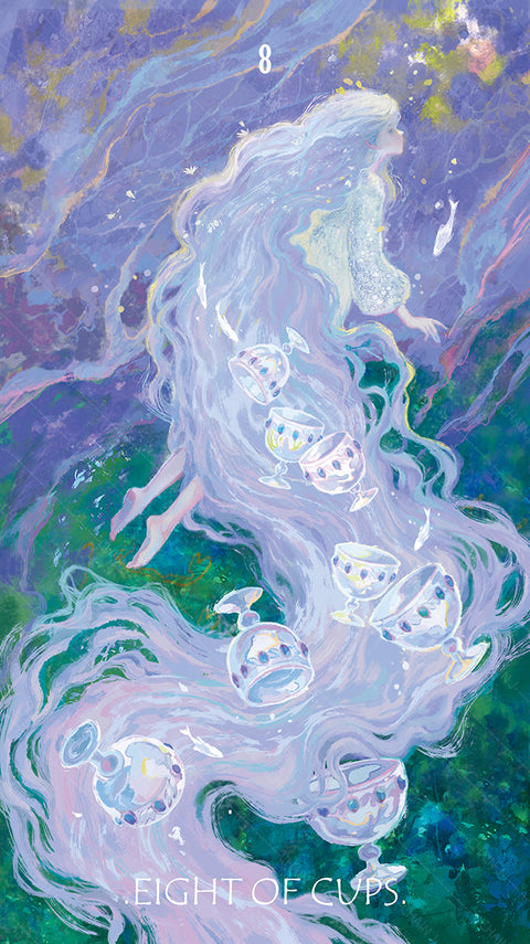 The Whisper of Stars and Garden Tarot – Eight of Cups