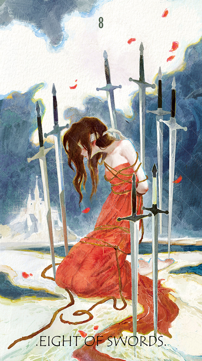 The Whisper of Stars and Garden Tarot – Eight of Swords