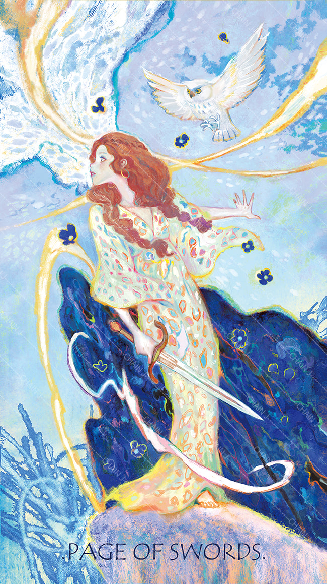 The Whisper of Stars and Garden Tarot – Page of Swords