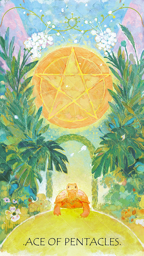 The Whisper of Stars and Garden Tarot – Ace of Pentacles