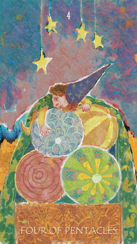 The Whisper of Stars and Garden Tarot – Four of Pentacles