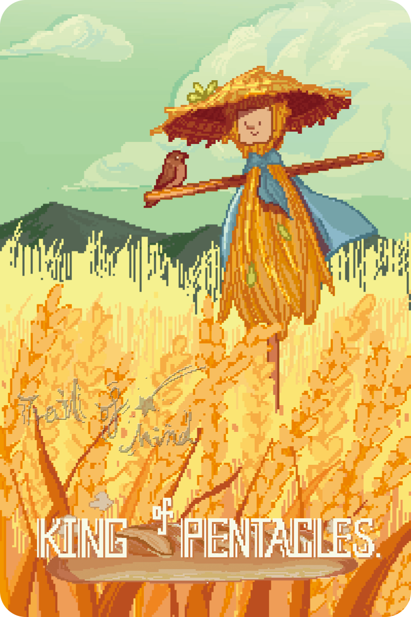 Trail of Mind Tarot – King of Pentacles