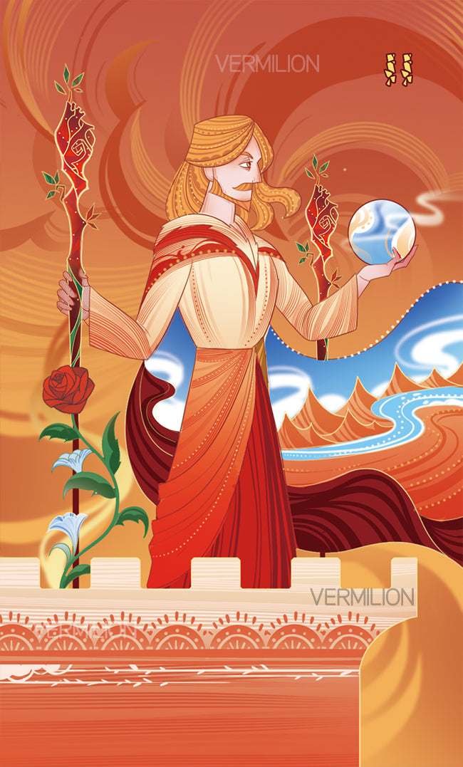 Unnamed Tarot – Two of Wands