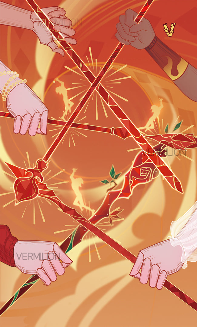 Unnamed Tarot – Five of Wands