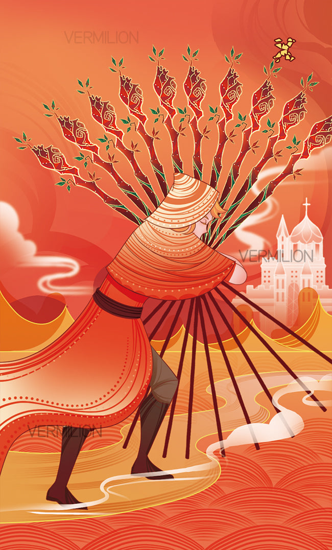 Unnamed Tarot – Ten of Wands