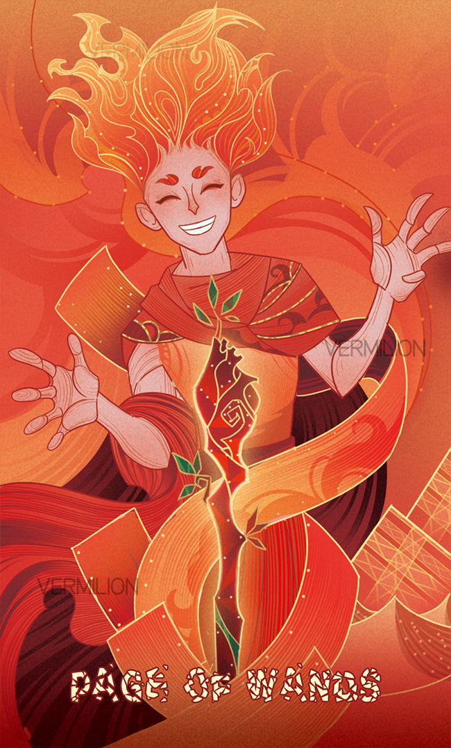 Unnamed Tarot – Page of Wands