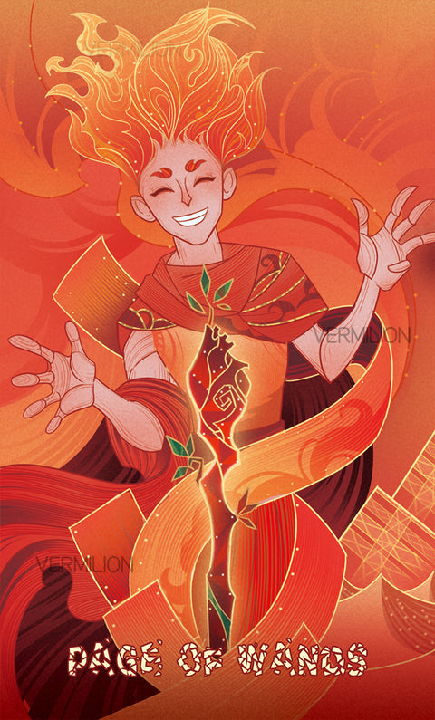 Unnamed Tarot – Page of Wands