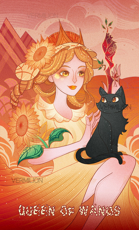 Unnamed Tarot – Queen of Wands