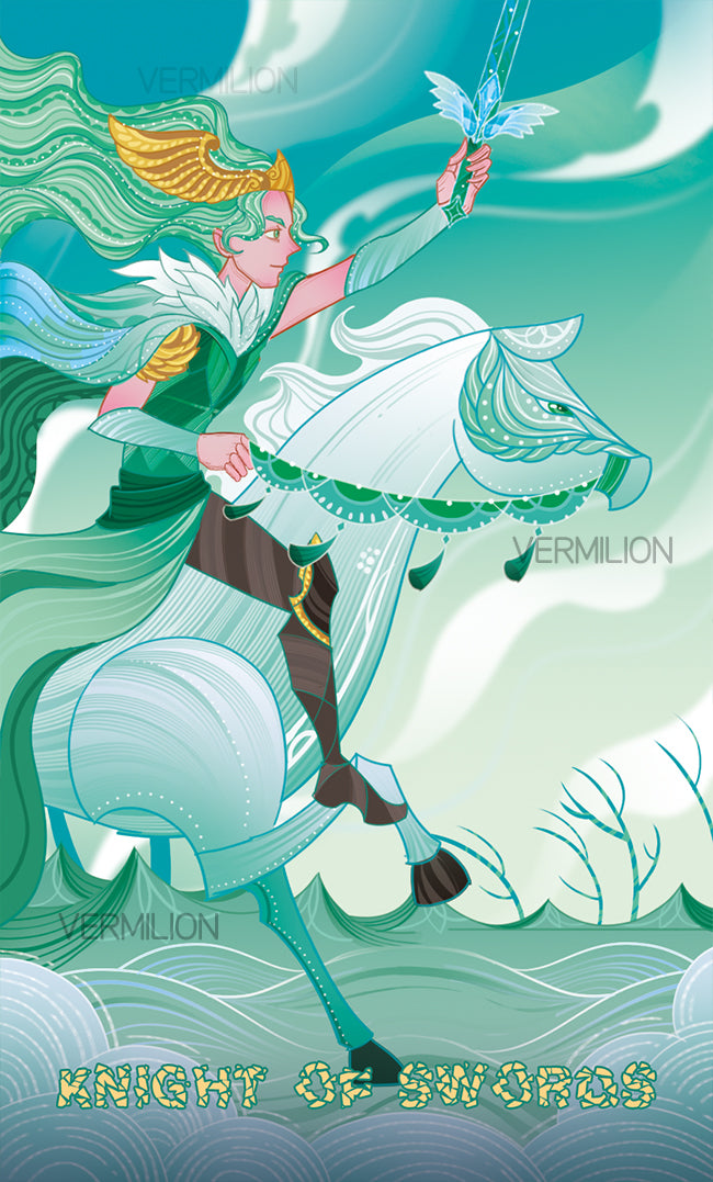 Unnamed Tarot – Knight of Swords
