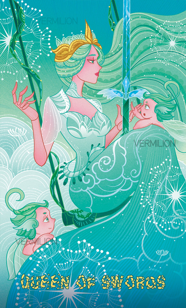 Unnamed Tarot – Queen of Swords