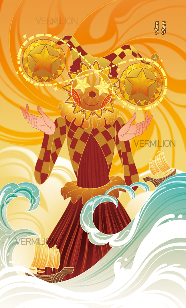 Unnamed Tarot – Two of Pentacles