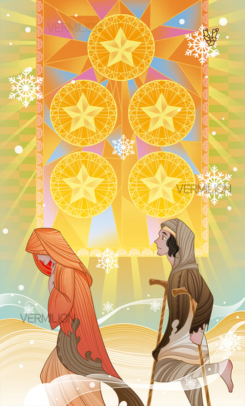 Unnamed Tarot – Five of Pentacles