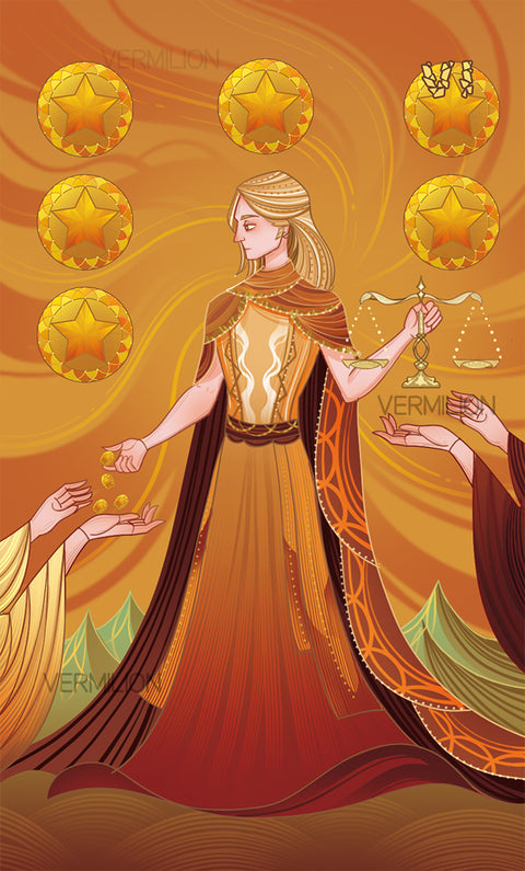 Unnamed Tarot – Six of Pentacles