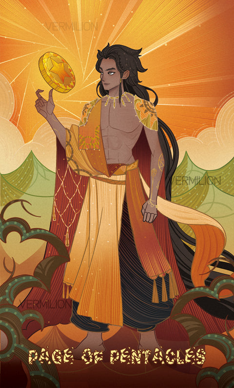 Unnamed Tarot – Page of Pentacles