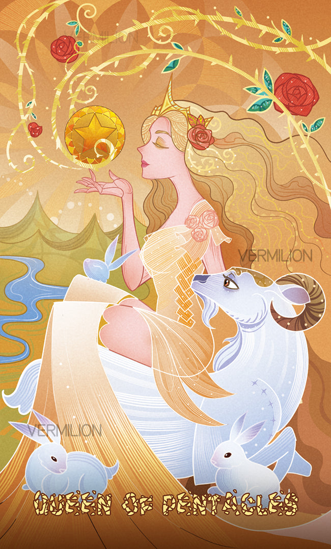 Unnamed Tarot – Queen of Pentacles