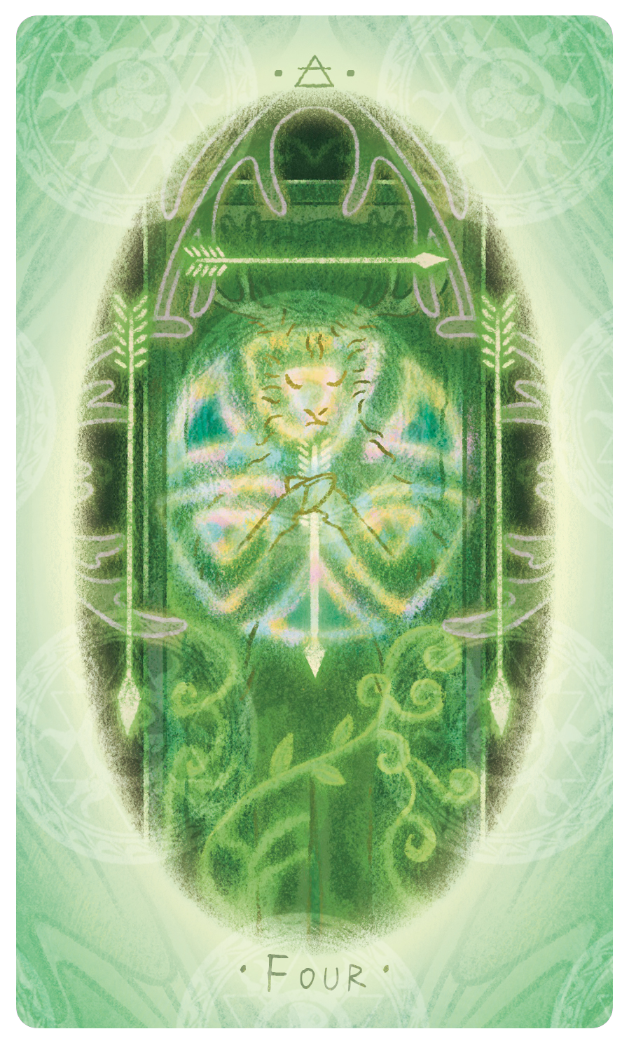 Uno with the Sun Tarot – Four of Arrows