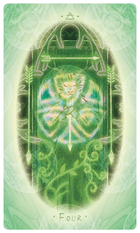 Uno with the Sun Tarot – Four of Arrows