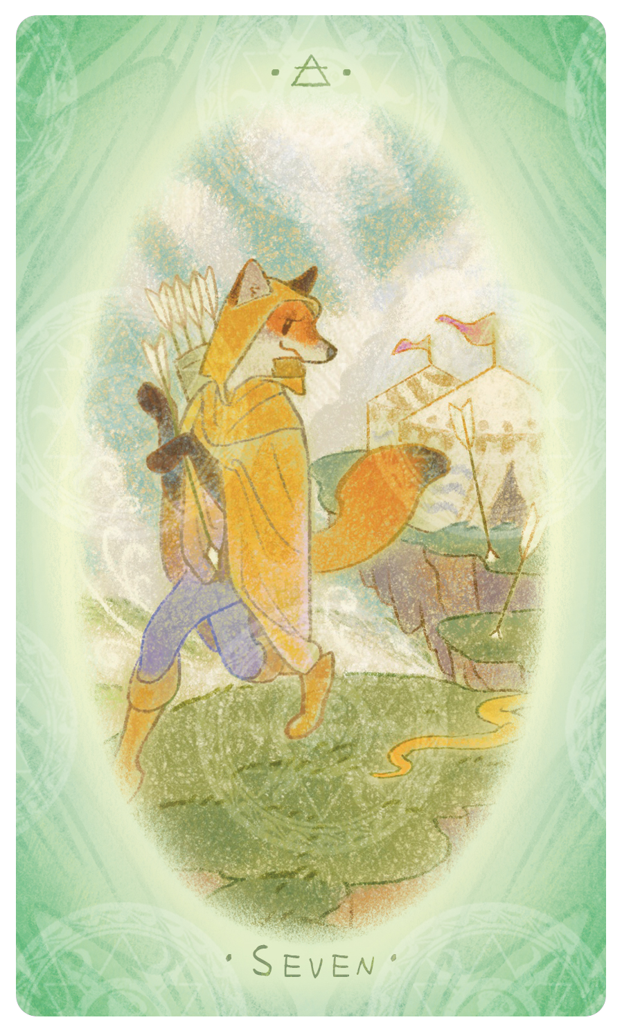 Uno with the Sun Tarot – Seven of Arrows