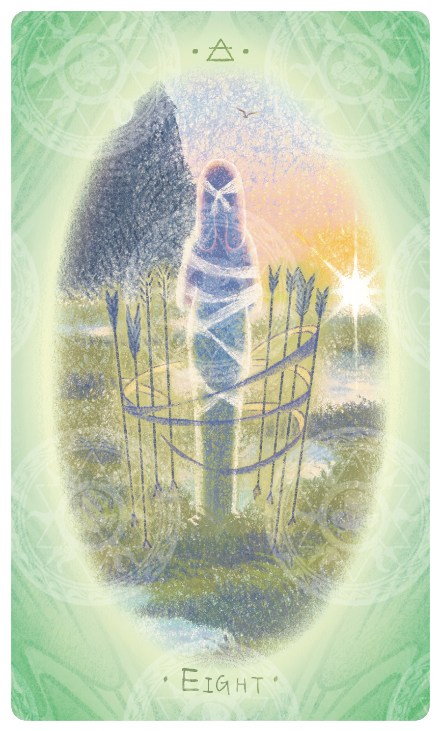 Uno with the Sun Tarot – Eight of Arrows