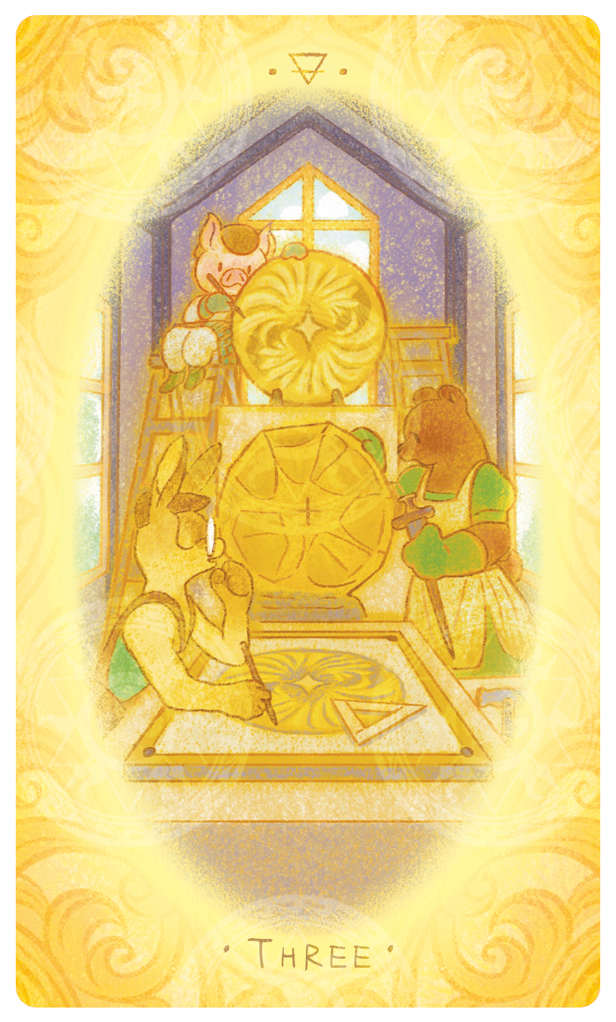 Uno with the Sun Tarot – Three of Crests