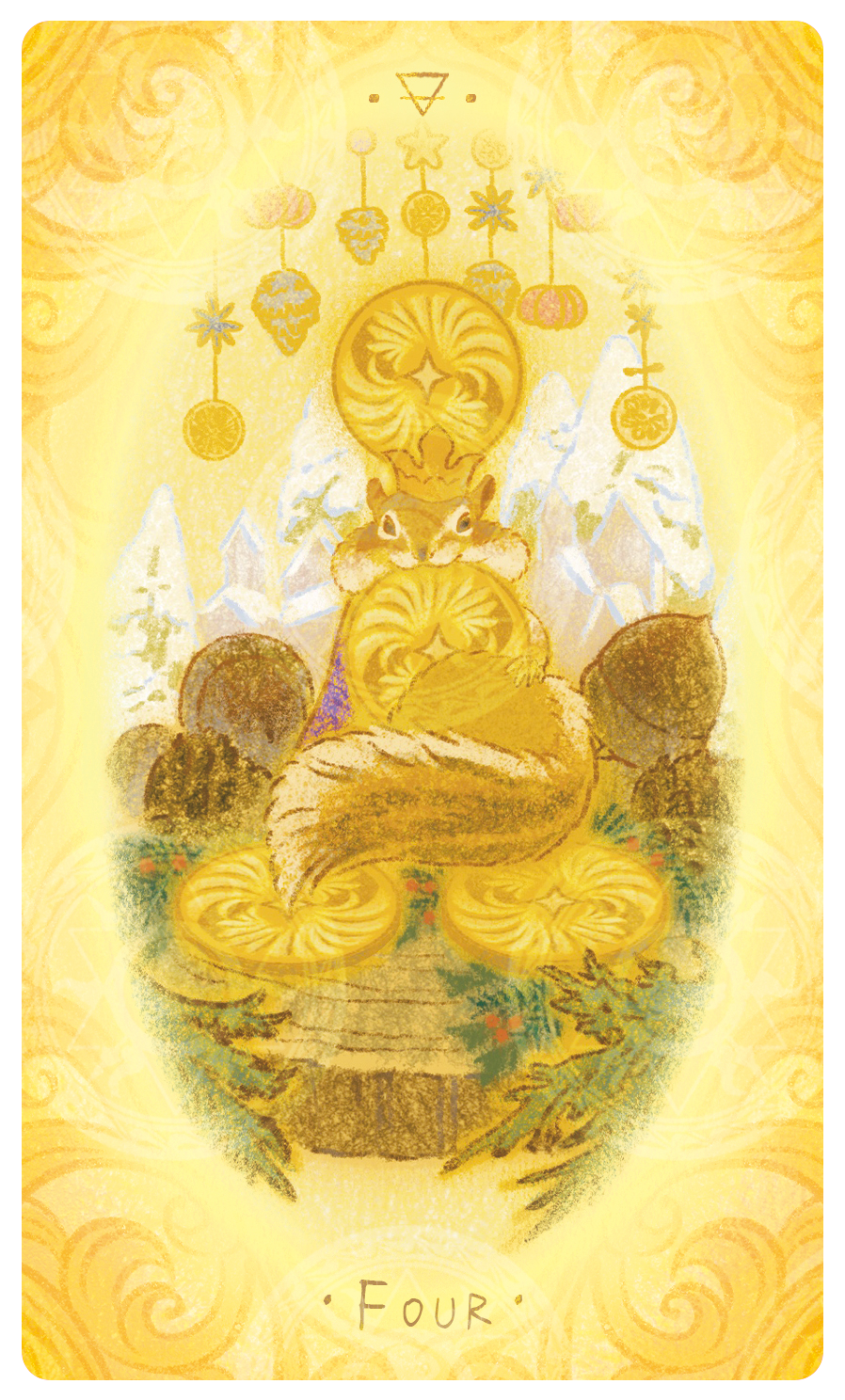 Uno with the Sun Tarot – Four of Crests