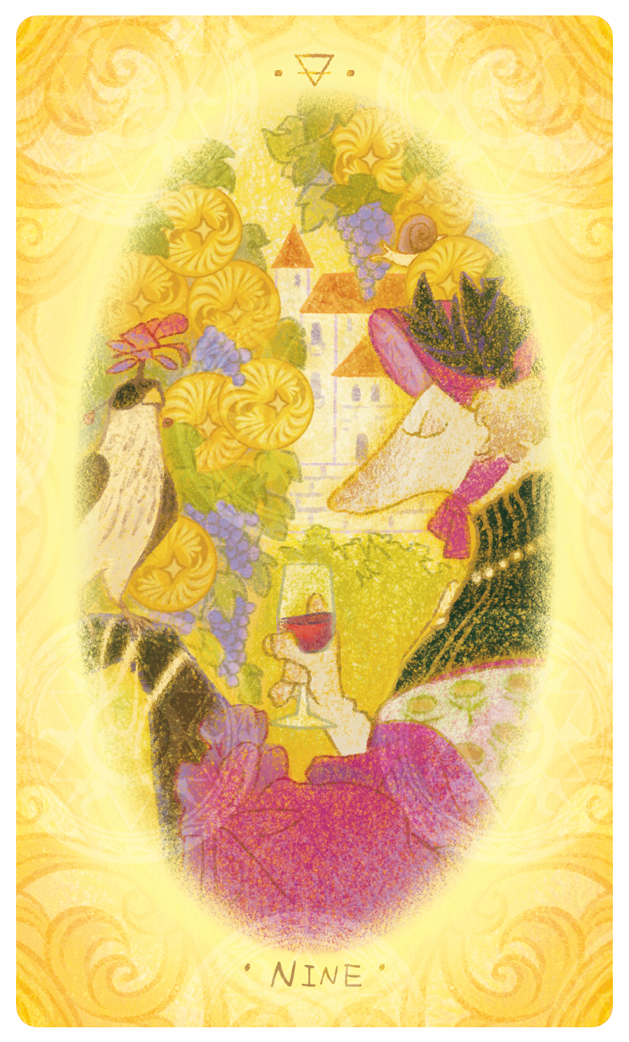 Uno with the Sun Tarot – Nine of Crests