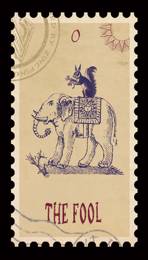 Vintage Stamp Tarot – The Fool
